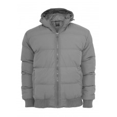 Hooded Bubble Blouson Dark Grey