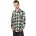 Tricolor Checked Light Flanell Black/white/lime