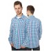Tricolor Big Checked Purple/white/turquoise