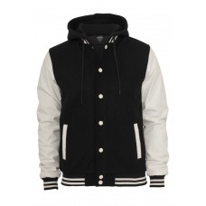 Hooded Oldschool College Black
