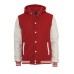 Hooded Oldschool College Red