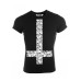 Mens Upside Down Skull Cross Black Mens Upside Down Skull Cross Black