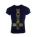 Mens Upside Down Aztec Cross Navy
