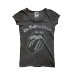 Womens Rolling Stones Silver Diamante