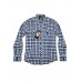 Blue & White Checked Flannel