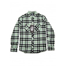 Green & Black Checked Flannel
