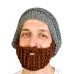 Original Beard Hats -grey With Brown Beard