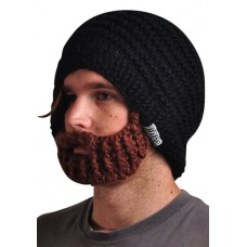 Original Beard Hats - Black With Brown Beard