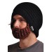 Original Beard Hats - Black With Brown Beard
