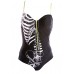 Caged Zipper Swimsuit
