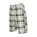 Big Checked Black/white/lime Green