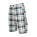 Big Checked Black/white/turquoise