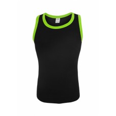 Contrast Tanktop Black/lime