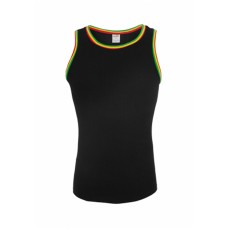 Contrast Tanktop Black/rasta