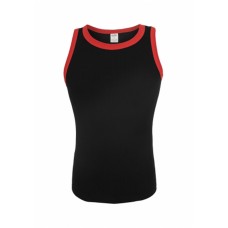 Contrast Tanktop Black/red