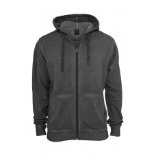 Spray Dye Zip Dark Grey