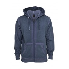 Spray Dye Zip Denim Blue
