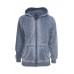 Burnout Zip Denim Blue