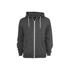 Melange Zip Charcoal