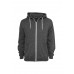 Melange Zip Charcoal