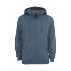 Melange Zip Navy