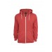 Melange Zip Red