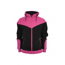 Arrow Sweat Zip Black/fuscia