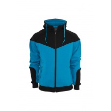 Arrow Sweat Zip Turquoise/black