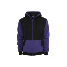 Contrast Zip Black/purple