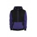 Contrast Zip Black/purple