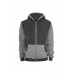 Contrast Zip Charcoal