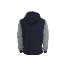 Contrast Zip Navy