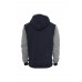 Contrast Zip Navy