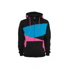 Zig Zag Zip Black/fuscia/turquoise