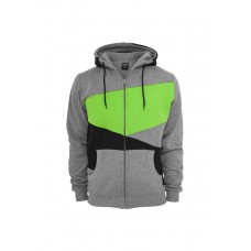 Zig Zag Zip Grey/black/lime