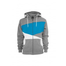 Zig Zag Zip Grey/white/turquoise