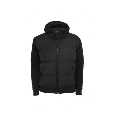 Sweat Nylon Bubble Zip Black