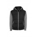 Sweat Nylon Bubble Zip Black/grey