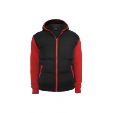 Sweat Nylon Bubble Zip Black/red