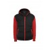 Sweat Nylon Bubble Zip Black/red