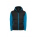 Sweat Nylon Bubble Zip Black/turquoise