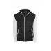 Sweat Nylon Bubble Zip Black/white