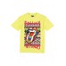 Rolling Stones Aztec Tongue Neon Yellow