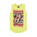 Rolling Stones Aztec Tongue Neon Yellow