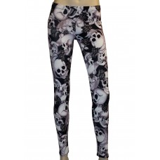 Black And White Skull Roses Banner