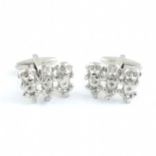 3 Monkeys Novelty Gift Cufflinks
