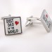 Best Dad In The World Novelty Gift Cufflinks