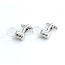 Clear Light Bulb Novelty Gift Cufflinks