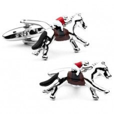 Enamel Horse Racing Novelty Gift Cufflinks