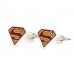 Enamel Superman Novelty Gift Cufflinks